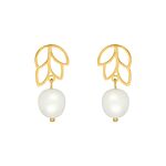 Boho pearl oorbellen goudkleurig