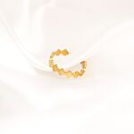 Multi clover ring goudkleurig
