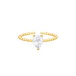 Ring fancy drop goudkleurig