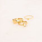 Mix van gouden ringen