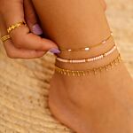 Multi clover ring goudkleurig