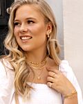 Cute symbols ring goudkleurig