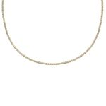 Tennis necklace goud kleurig