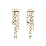 Tennis oorbellen luxury goud kleurig