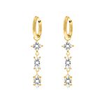 Oorhangers Trinity Gemstones Goldplated