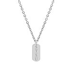Grote bar ketting met 4 letters