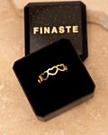 gouden hartjes ring in Finaste doosje