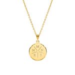 Initial ketting 5 letters goudkleurig
