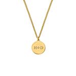 Ketting 2 initials exclusive goudkleurig