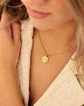 Gouden initial ketting 2 letters