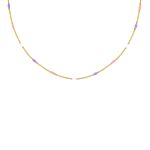 Multicolor ketting goudkleurig