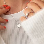Zilveren ketting met vier initialen