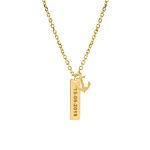 Gouden Ketting mannen met naam anker 