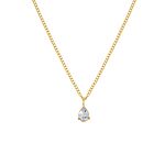 Ketting sparkle drop goldplated