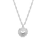 FINASTE Zilveren ketting met hartje