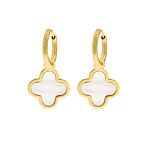 Luxury Clover oorbellen kleur goud