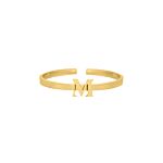 Initial ring mini goldplated