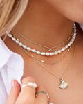Zilveren necklaceparty zomers