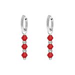 Oorbellen red beads