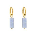 Oorbellen winter cubes goudkleurig