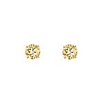 Oorknopjes champagne stone goudkleurig