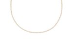 Opal tennis ketting goudkleurig