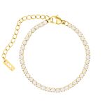 Opal tennis armband goudkleurig
