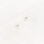 Stud oorbellen open hearts