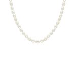 Parel ketting kort kleur goud