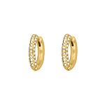 Sparkle hoops goldplated