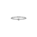 Ring met bolletje zilver