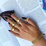 Trendy ringen om te shoppen