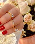 Gouden ringen met steentjes