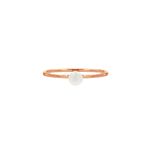 Ring met pareltje rosegoud kleurig