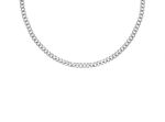 Zilveren schakelketting voor mannen