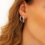 Shiny oorringetjes set zilver