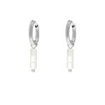 Little white stone earrings