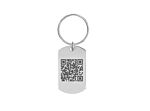 Sleutelhanger met QR code