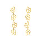 Statement earrings boho goldplated