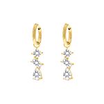 Oorbellen gemstones goudkleurig