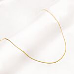 Gouden schakelketting met snake chains