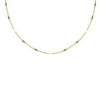 Ketting met bolletjes trend colors goudkleurig