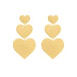 Gouden hartjes oorbellen
