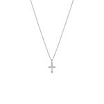 Zilveren ketting met kruisje