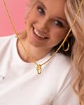Vintage Initial Ring Goudkleurig