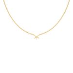 Zeester ketting goudkleurig
