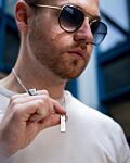 Ketting met anker in het zilver