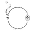 Birth flower armband met jouw gravering