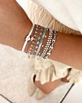 Zilveren platte armbanden