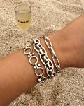 Zilveren chain armbanden